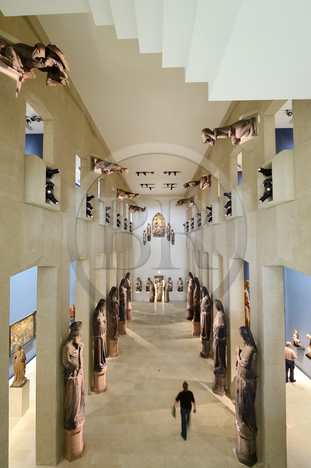Germany, Baden-Wurttemberg, Freiburg im Breisgau, the Augustiner Museum, cathedral (Munster) original statues