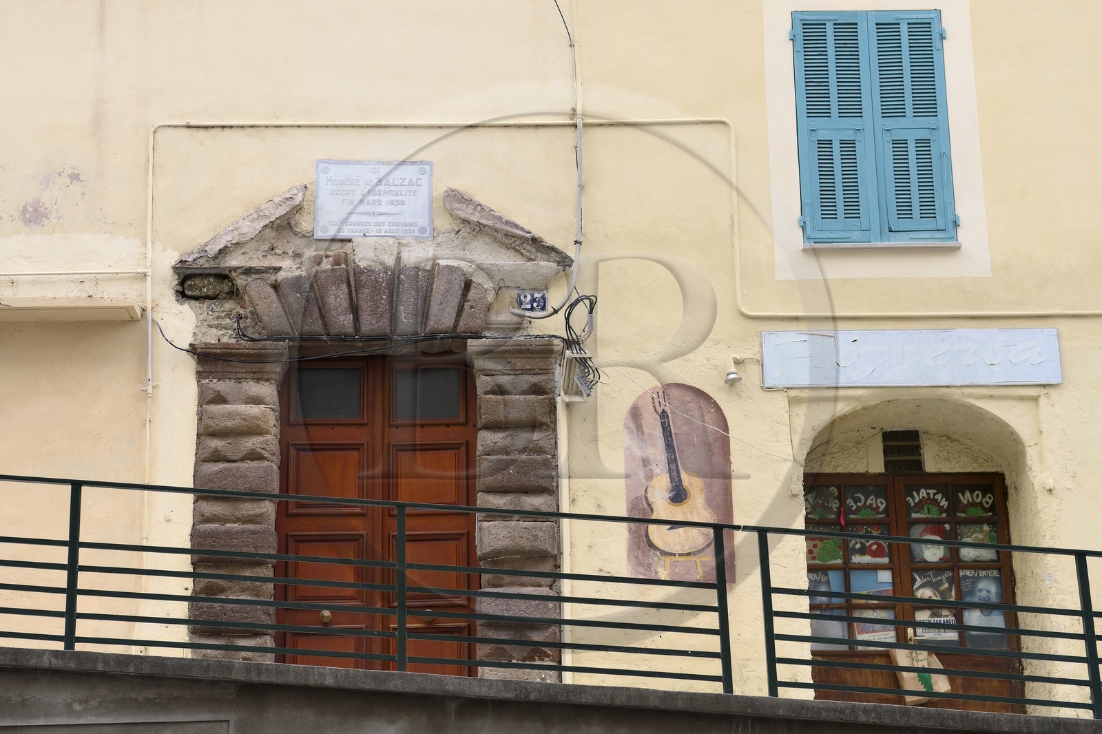 France, Haute Corse, Bastia, Honoré de Balzac lived at 23 rue du Général Carbuccia in March 1838