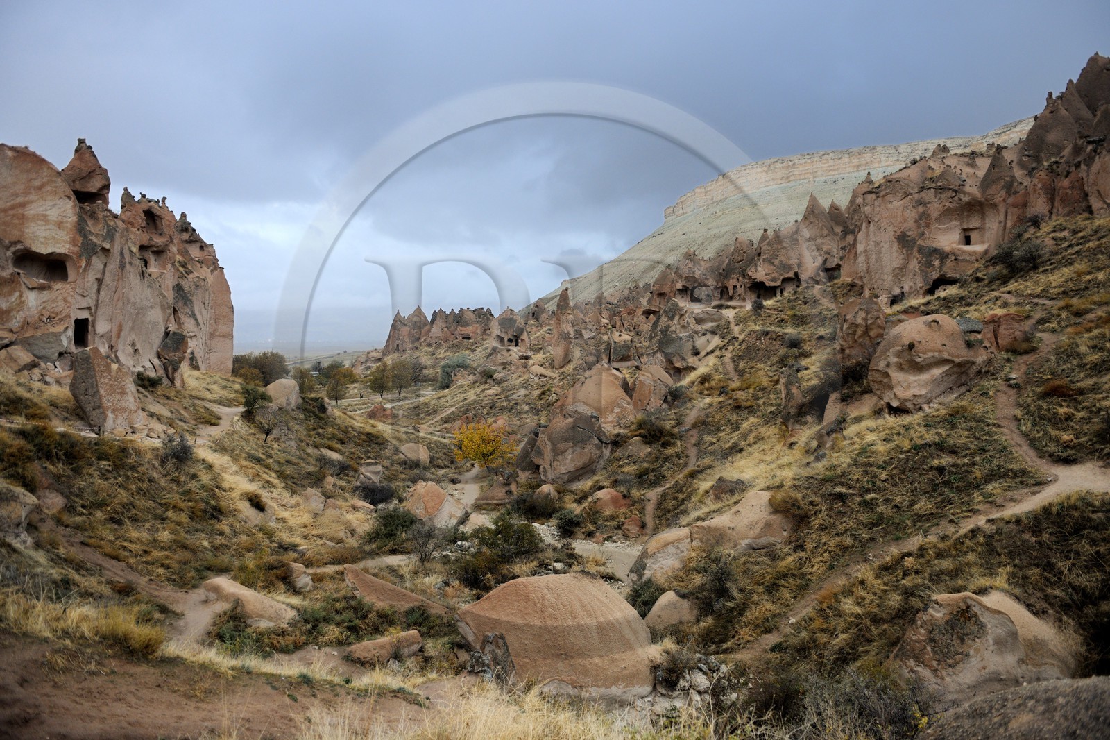 Turkey, Central Anatolia, Nevsehir Province, Cappadocia listed as World Heritage by UNESCO, old troglodytic village of Zelve