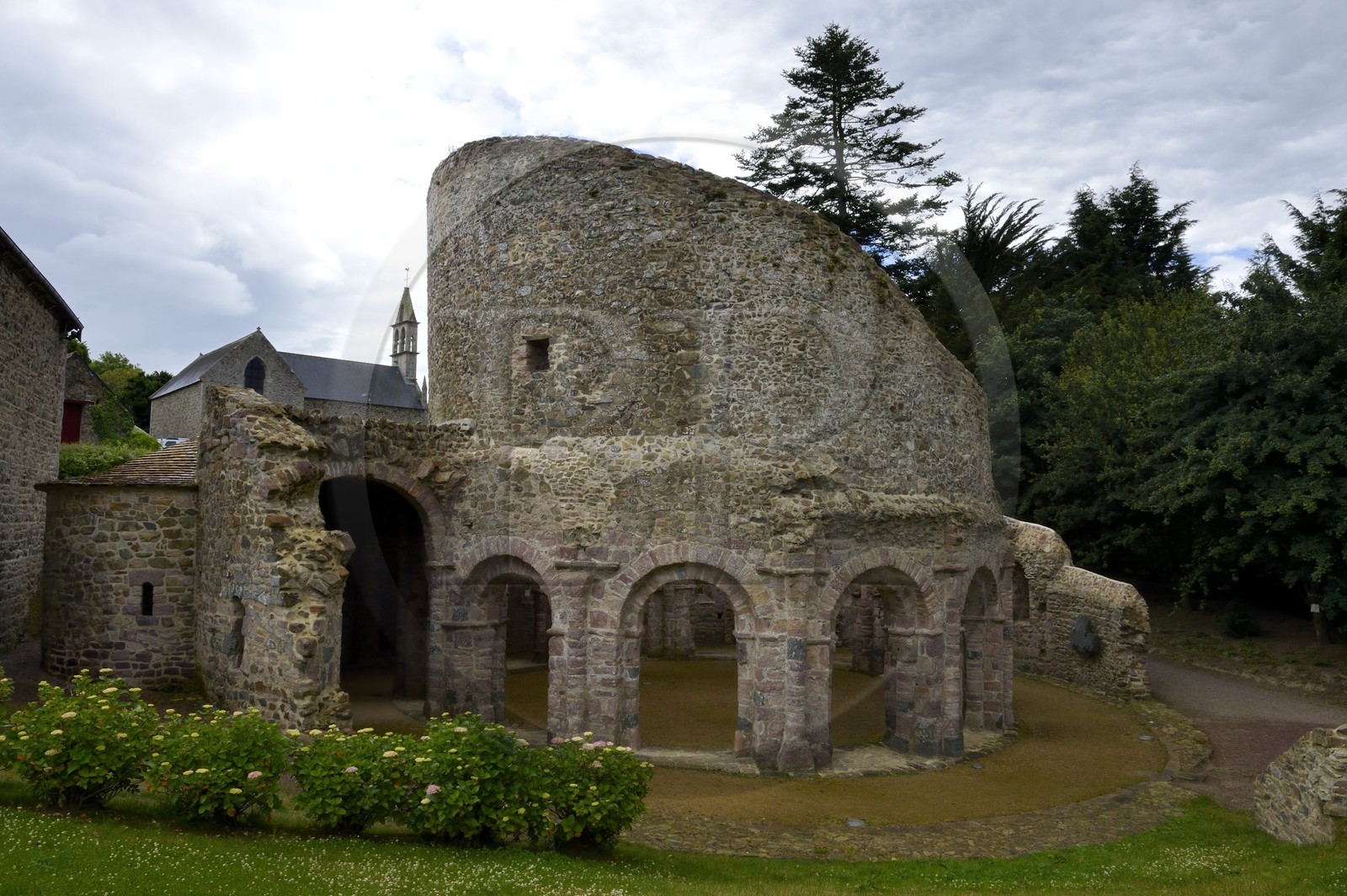 France, Cotes-d'Armor, former chapel of the eleventh century build by the Knights Templar on the model of the Holy Sepulchre of Jerusalem