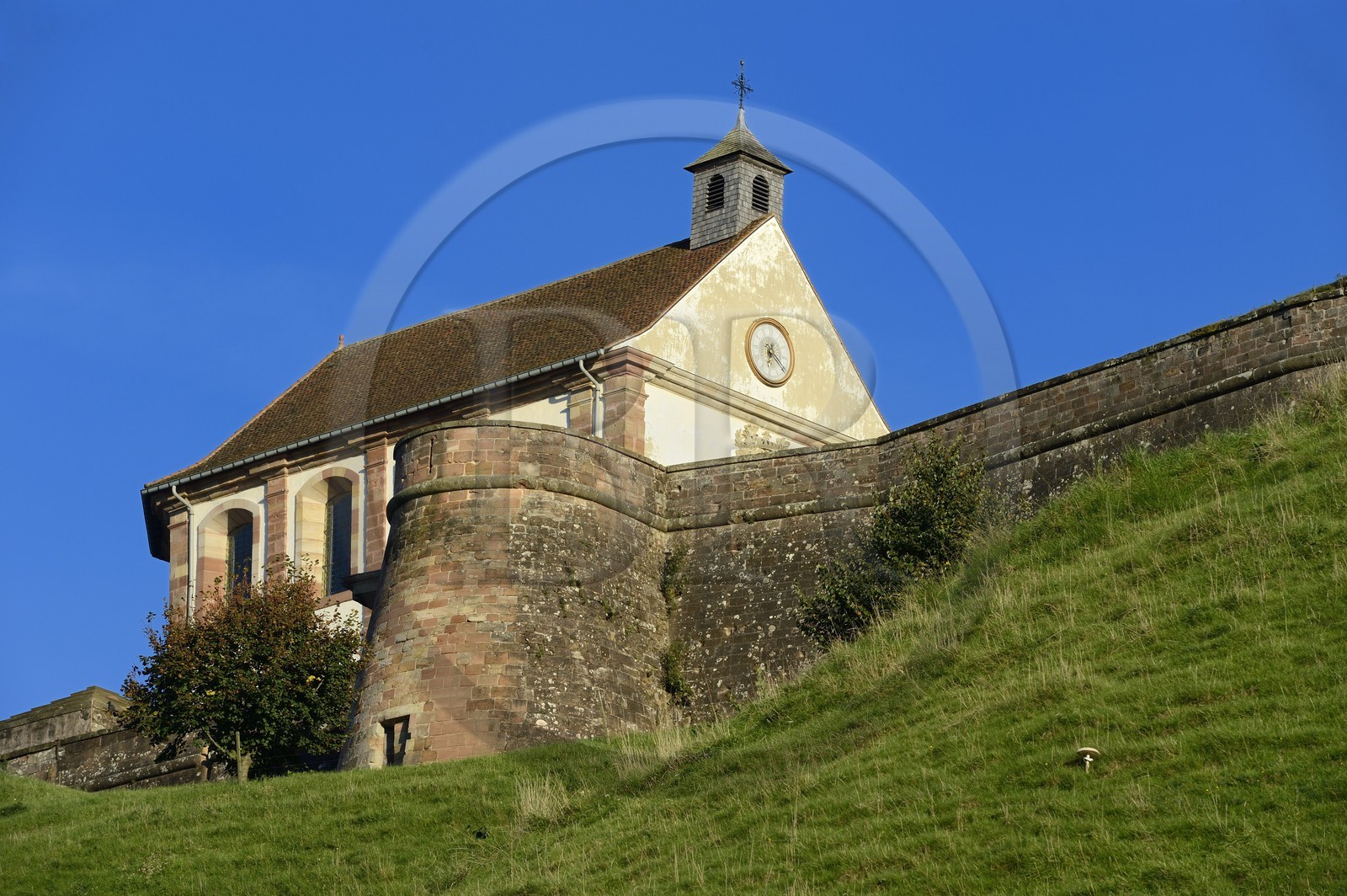 France, Moselle (57), parc régional des Vosges du nord, Bitche, la citadelle fortifiée par Vauban, la chapelle