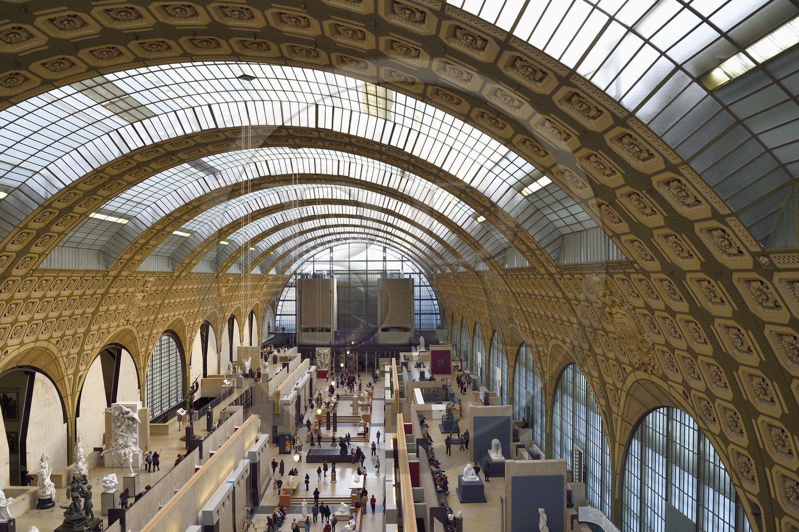 France, Paris (75), le musée d'Orsay, vue générale sur la nef