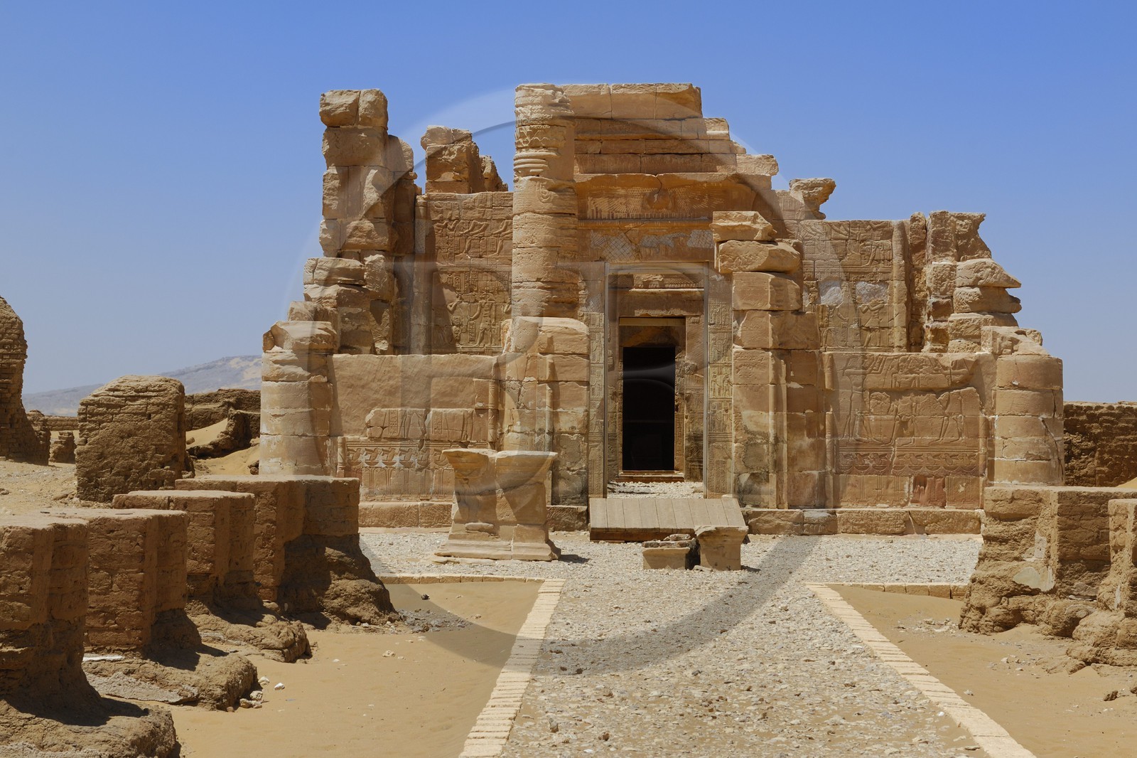 Egypte, désert libyque, oasis de Dakhla, temple de Deir el-Hagar