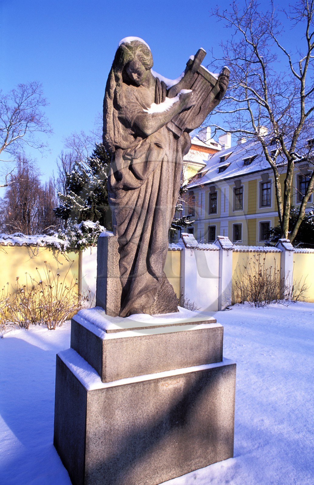 République Tchèque, Prague, palais Zbraslav, sculpture de l'ancien monastère cistercien