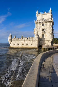Portugal, Lisbon, Belem, Belem Tower (Torre de Belem), listed as World Heritage by UNESCO