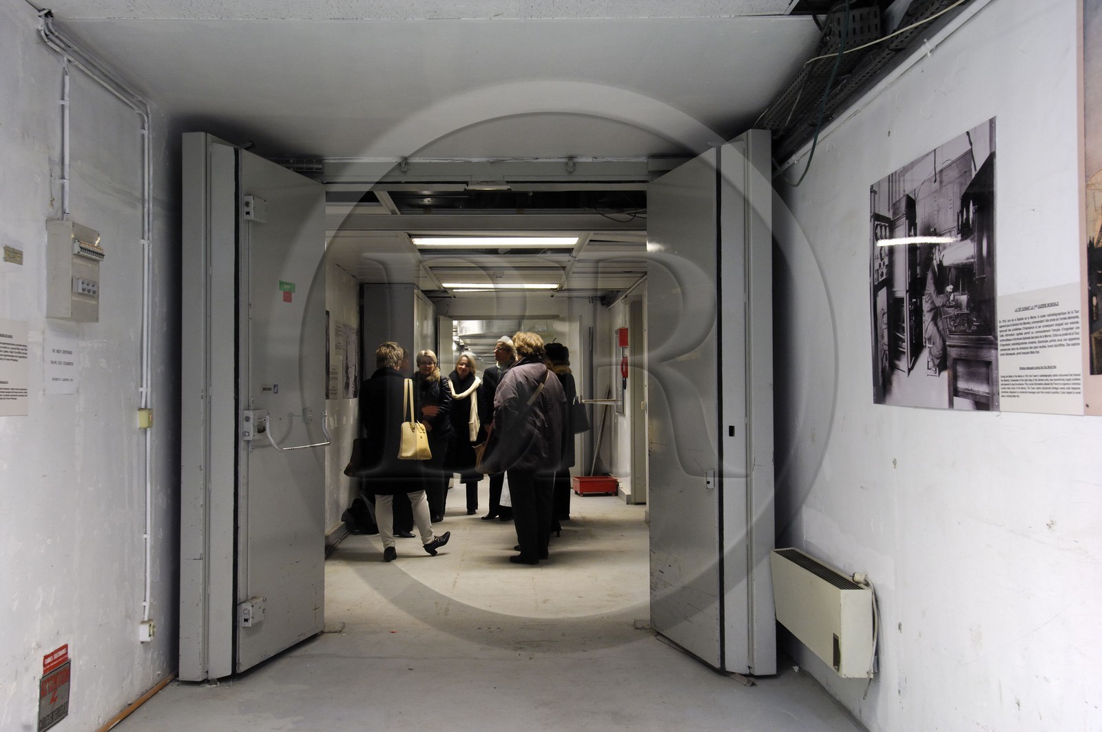 France, Paris  (75) la Tour Eiffel, les sous-terrains.