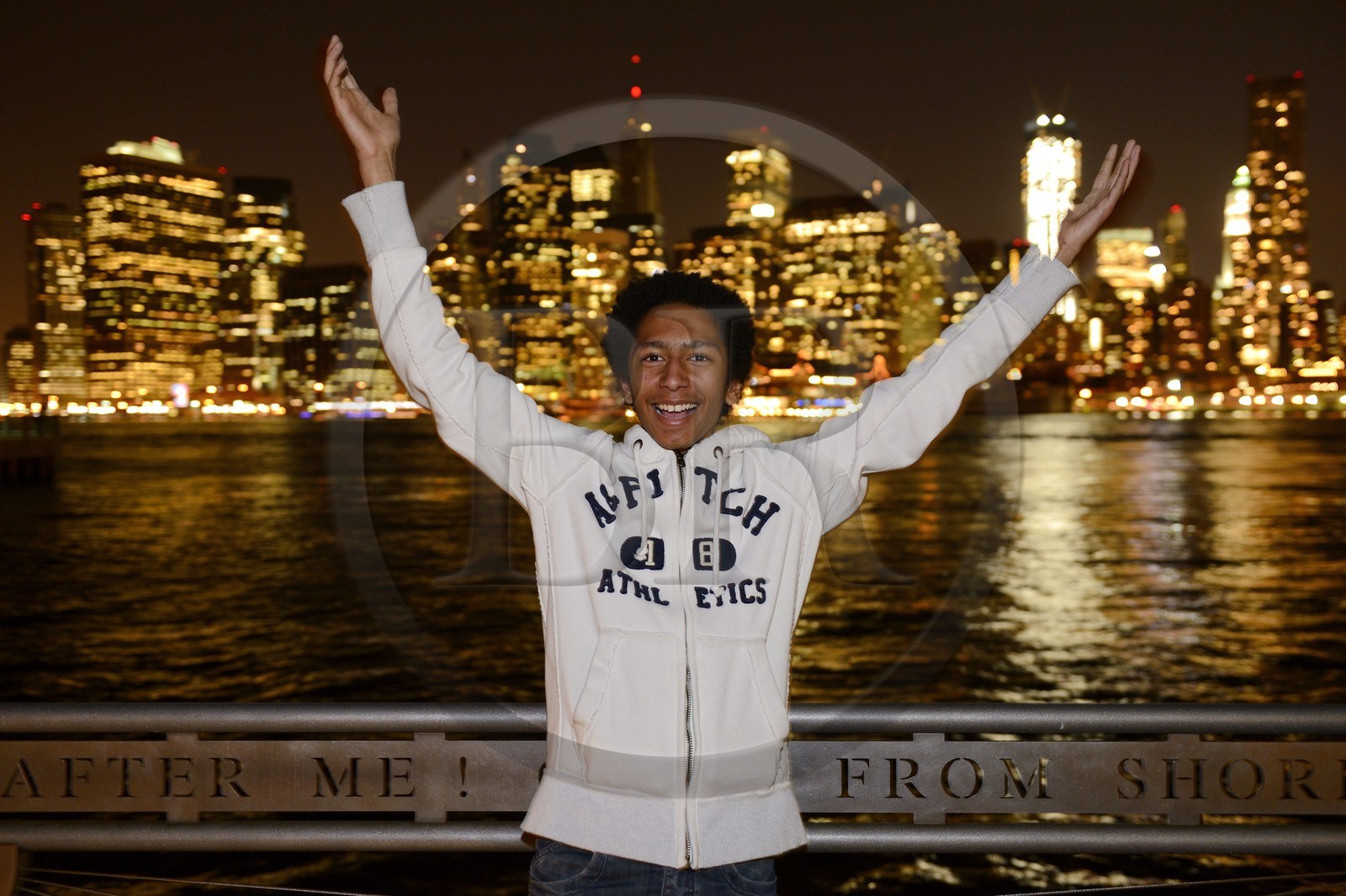 United States, New York, Manhattan, Brooklyn Bridge and the south of Manhattan