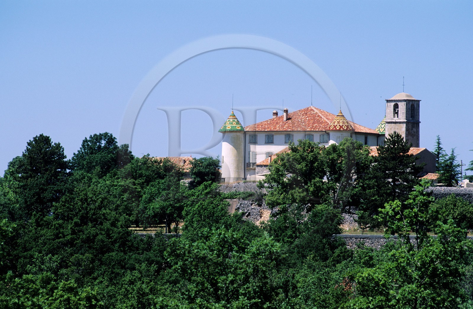 France, Var (83), parc naturel régional du Verdon, lac de Sainte-Croix, château d'Aiguines