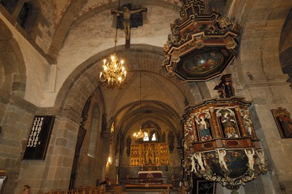 Norvège, Hordaland, Bergen, intérieur de l’église Notre Dame