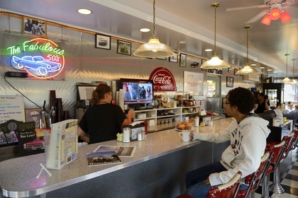 Etats-Unis, New York, Copake, petit déjeuner dans un dinner