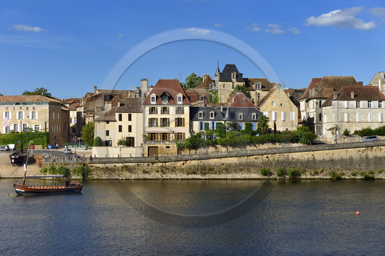 France, Dordogne (24), Bergerac, le Vieux Bergerac et les rives de la Dordogne