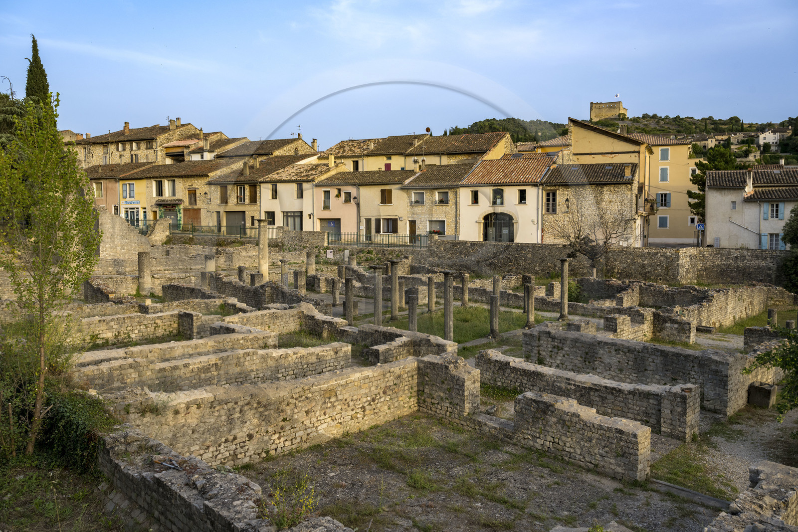 France, Vaucluse (84), Vaison-la-Romaine, site archéologique de la Villasse au coeur de la ville