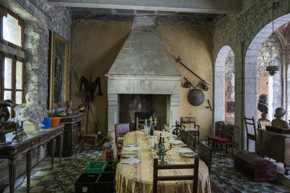 France, Drôme (26), parc naturel régional des Baronnies provençales, Aulan, château (XIIe siècle reconstruit XIXe siècle)