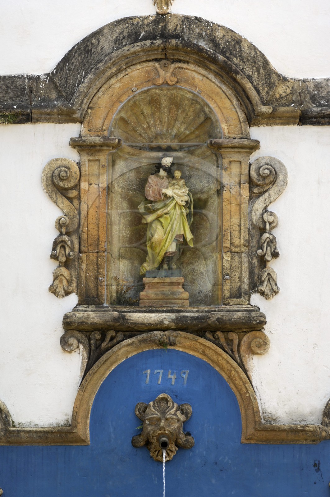Brésil, Etat du Minas Gerais, Tirandentes (Route de l'or, Estrada Real) , fontaine Sao Jose