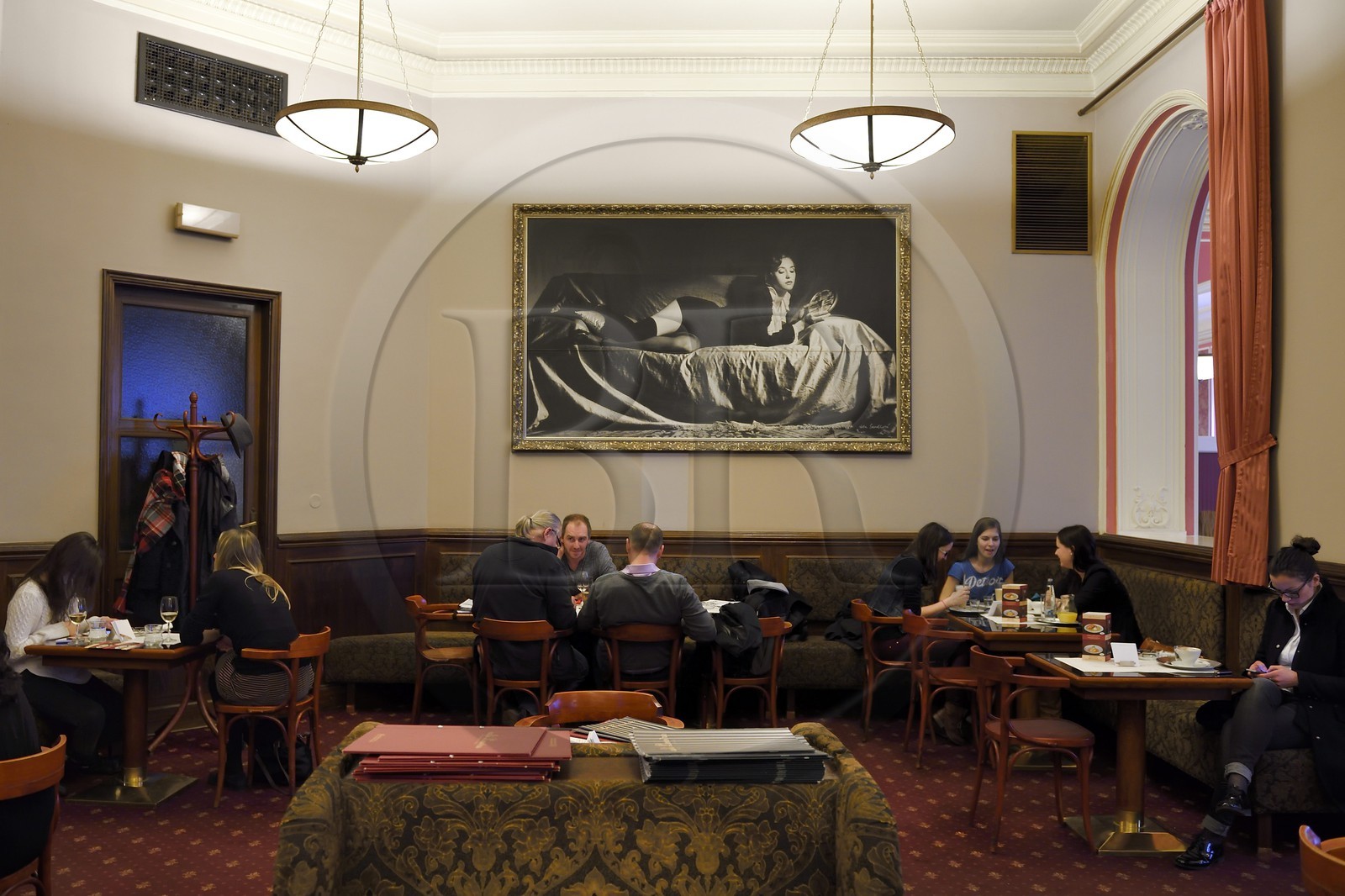 Czech Republic, Prague, Nove Mesto, café Louvre