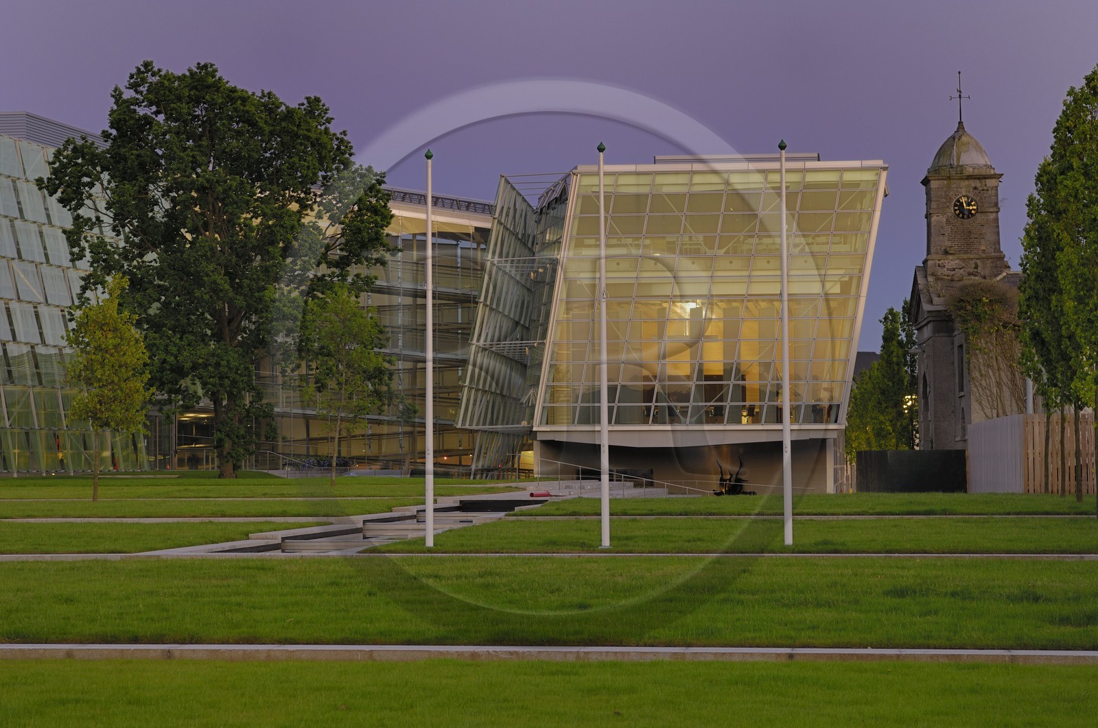 Irlande, Comté de Kildare, Naas, le Kildare County Council (architectes  Heneghan.Peng Architects)