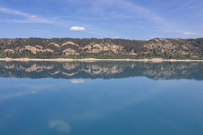 France, Var (83), Parc Naturel Régional du Verdon, Les-Salles-sur-Verdon, lac de Sainte Croix