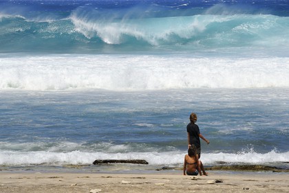 France, île de la Réunion, la côte sud, plage de Grand-Anse