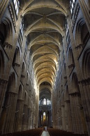 France, Seine-Maritime (76), Rouen, nef de la cathédrale Notre-Dame de Rouen