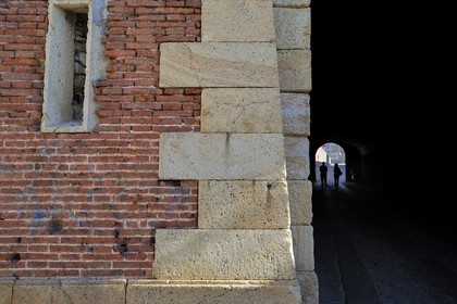 Italy, Tuscany, Elba Island, Portoferraio, underpass of the fortifications