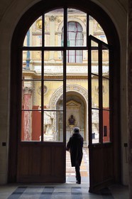 France, Paris, Saint Germain des Pres district, Ecole nationale superieure des Beaux-Arts (Fine Arts school), the Palais des Etudes (Palace of Studies)