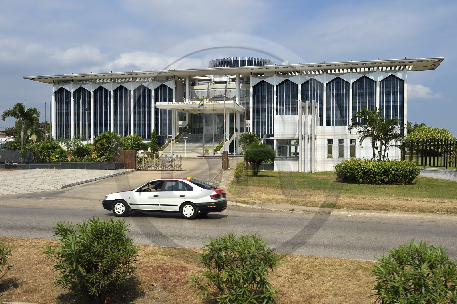 Gabon, Libreville, boulevard Triomphal El Hadj Omar Bongo, Palace of the Senate of Gabon