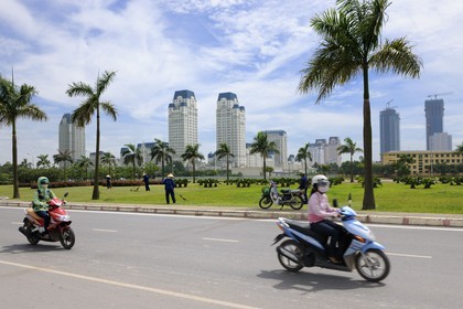 Vietnam, Hanoï, nouveau quartier de Cau Giay
