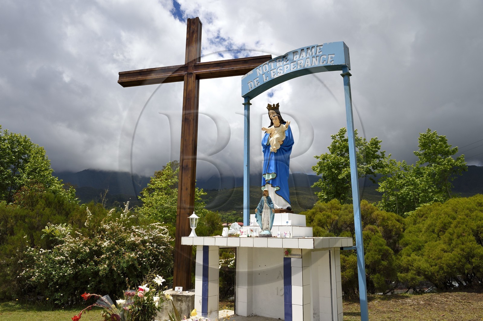 France, Ile de la Reunion, Plaines des Palmistes, la Vierge Notre Dame de l'Espérance