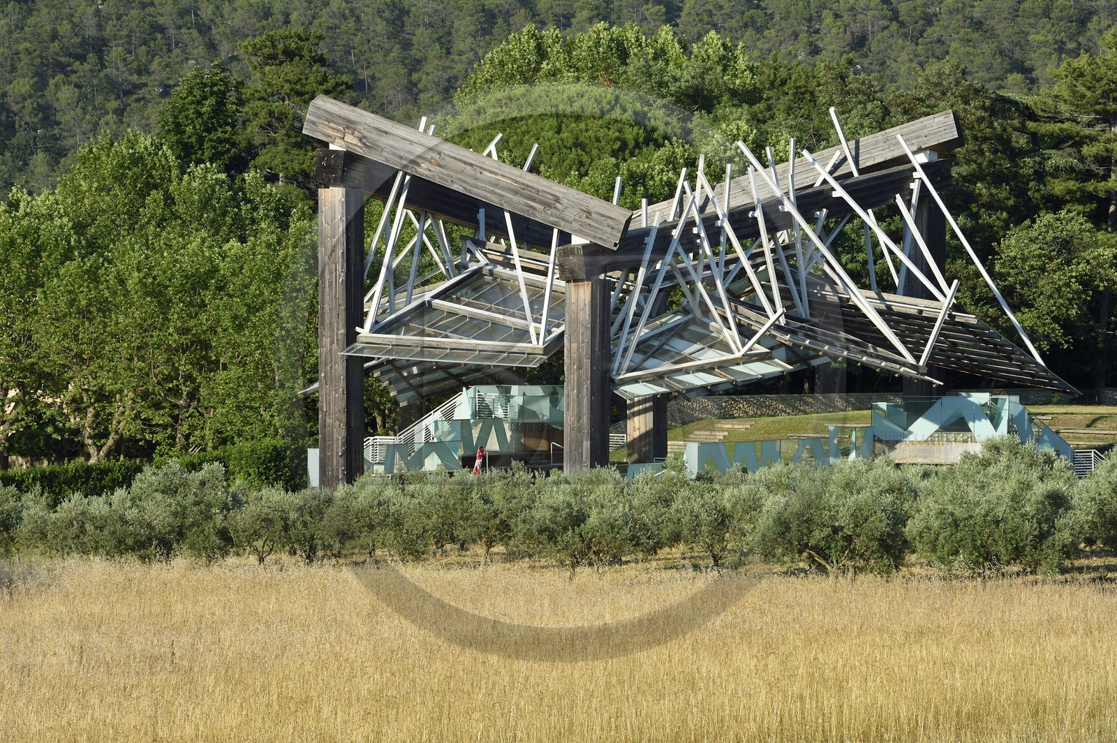 France, Bouches-du-Rhône (13),  Le Puy Sainte Réparade, Chateau La Coste domaine viticole et centre d'art contemporain, Pavillon de Musique par Frank O. Gehry (Mention Obligatoire)