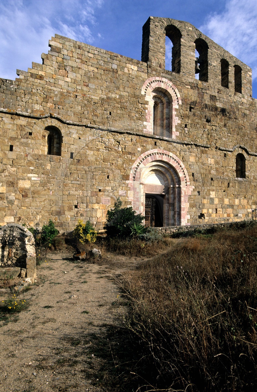 France, Pyrenees Orientales, Riberal region, roman priory of Marcevol