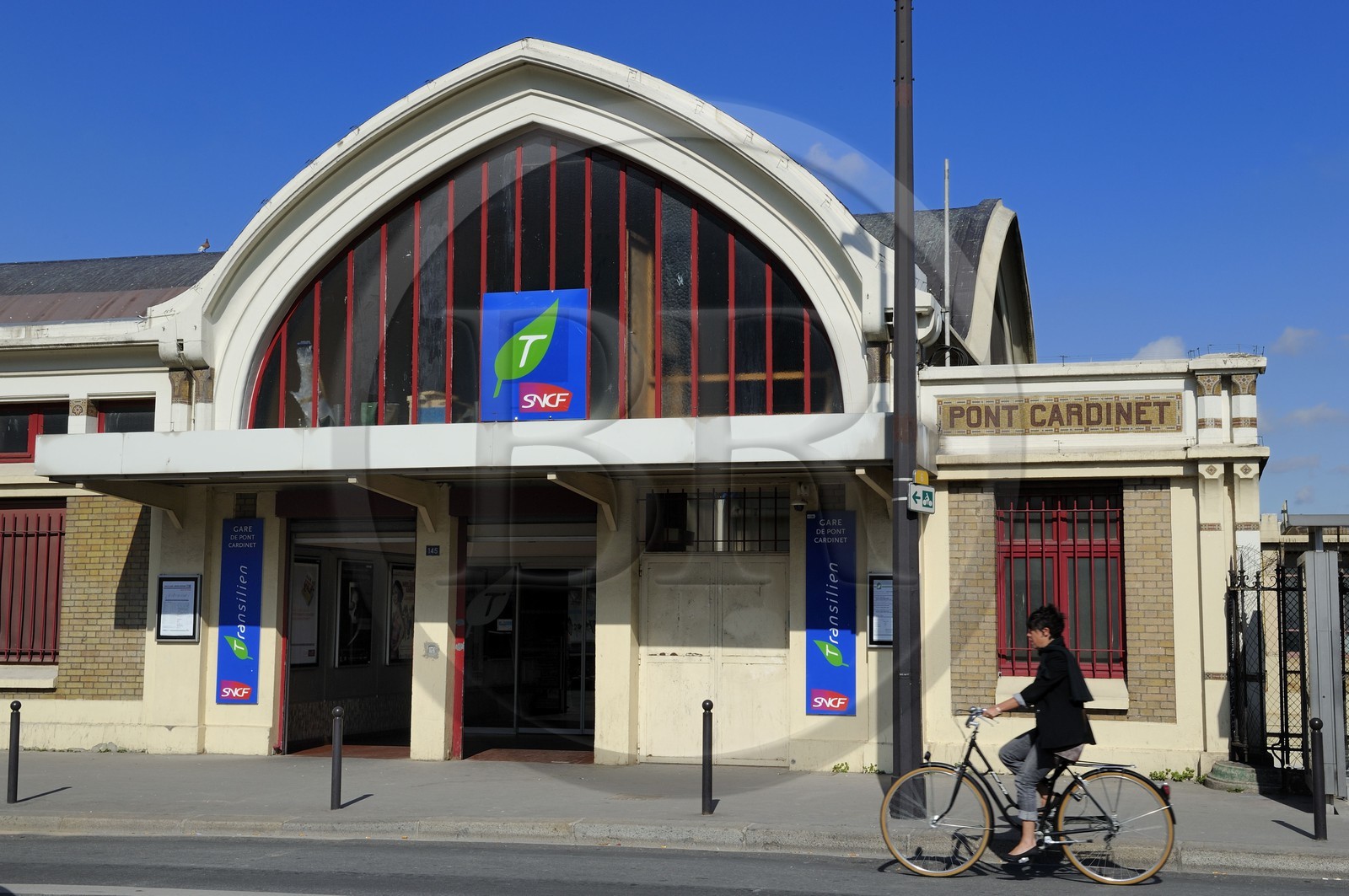 France, Paris (75), gare SNCF de Pont-Cardinet de Modern Style