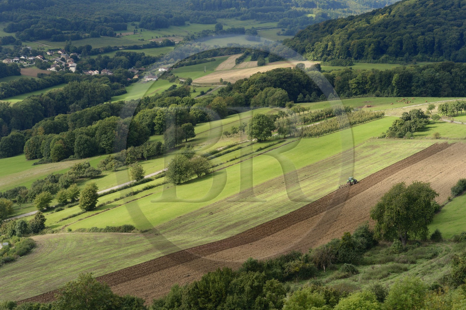 France, Moselle, lorraine campaign in Manderen, border with the German Saar and at a few kilometers from Luxembourg