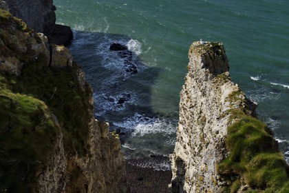 France, Seine-Maritime (76), Pays de Caux, Côte d'Albâtre, Etretat, la falaise d'Aval