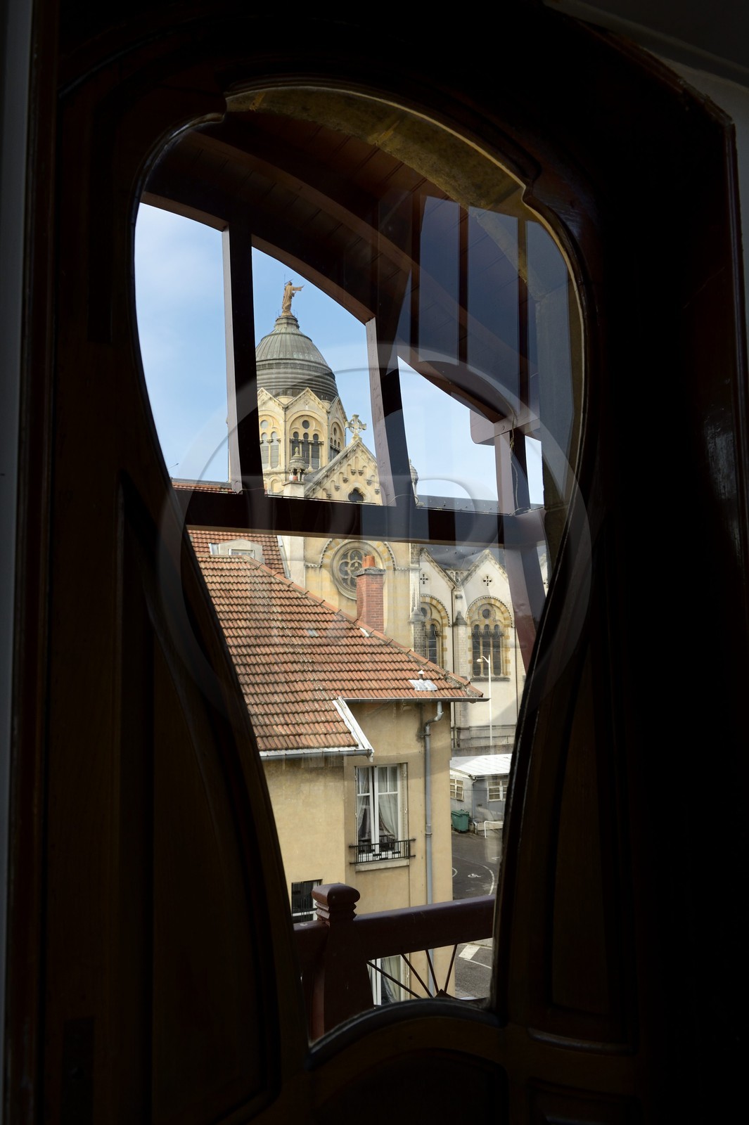 France, Meurthe-et-Moselle (54), Nancy, la Villa Majorelle de style Art Nouveau, porte