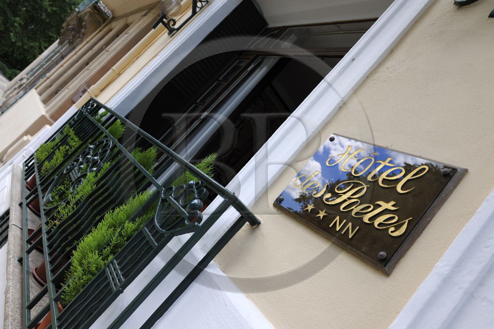 France, Herault, Beziers, hotel des poètes on Paul Riquet avenue