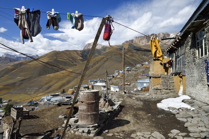 Azerbaïdjan, région de Quba (Guba), chaine de montagne du Grand Caucase, village de Khinalug (Xinaliq)