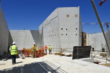 France, Dordogne (24), Montignac, chantier du futur Centre International de l'Art pariétal de Montignac-Lascaux (Lascaux 4)