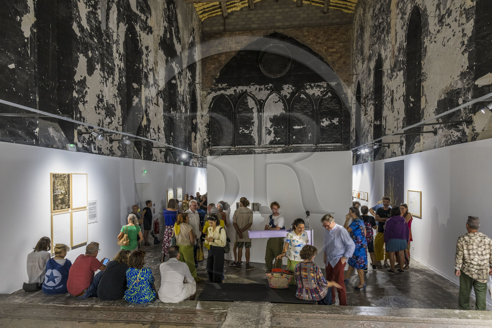 France, Hérault (34), Sète, la Chapelle du Quartier Haut, exposition lors du festival international d'art contemporain Sète-Palermo