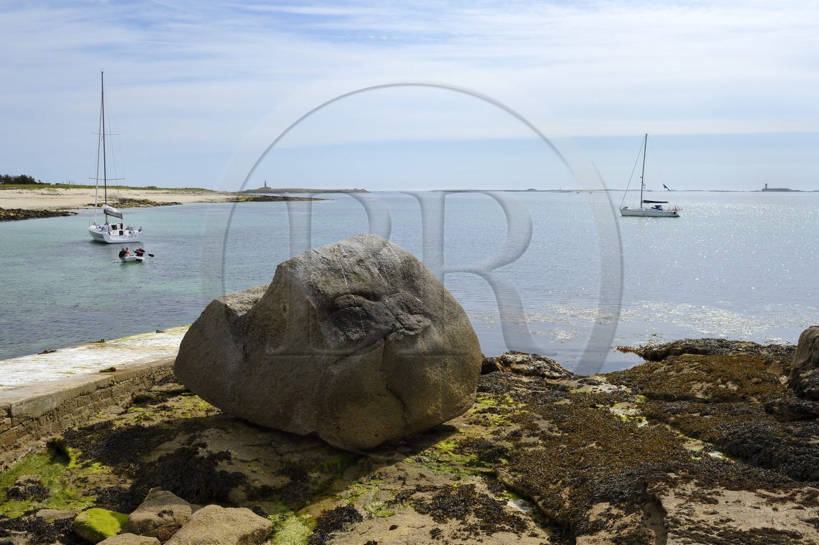France, Finistère (29), La Foret Fouesnant, archipel des Glénan, Ile de Penfret