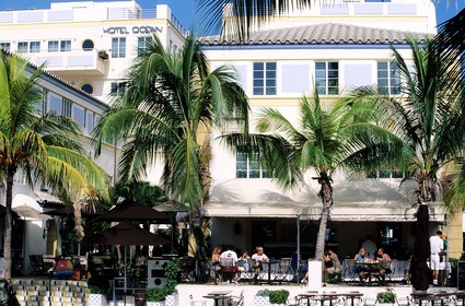 états-Unis, Floride, Miami, le quartier Art Déco de South Beach à l' heure du petit déjeuner sur Ocean Drive