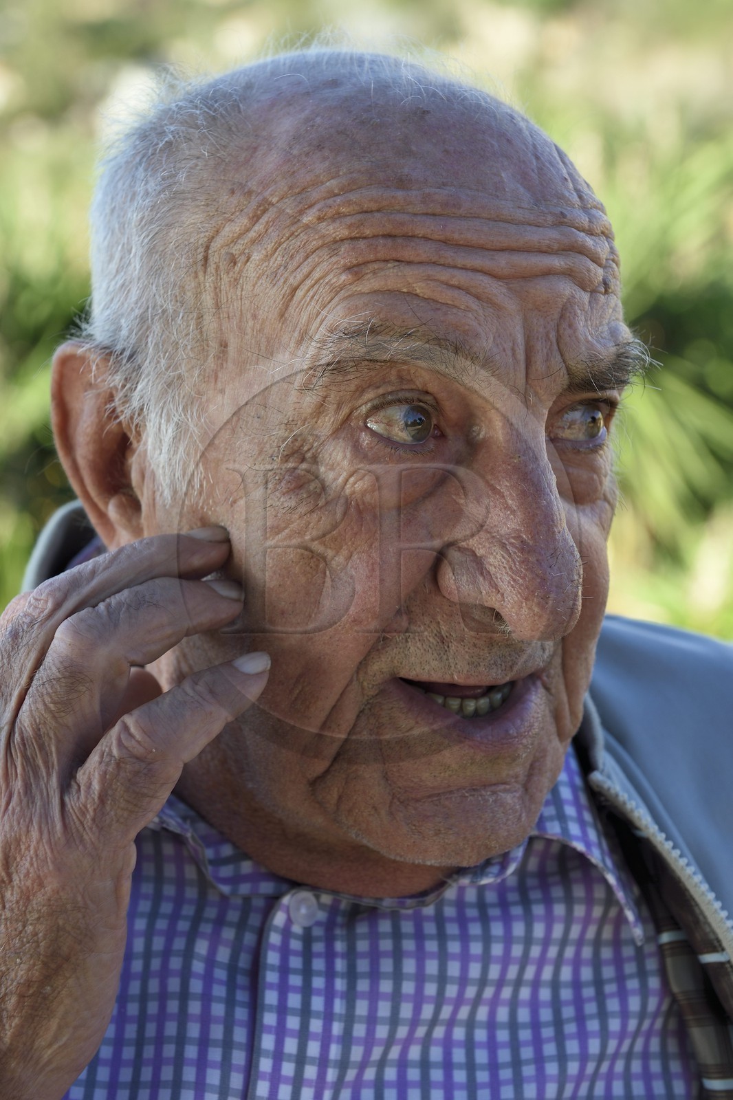 France, Corse du Sud, Cargese, catholic church (latin rite), Elie Delfini member of the St. Anthony Brotherhood
