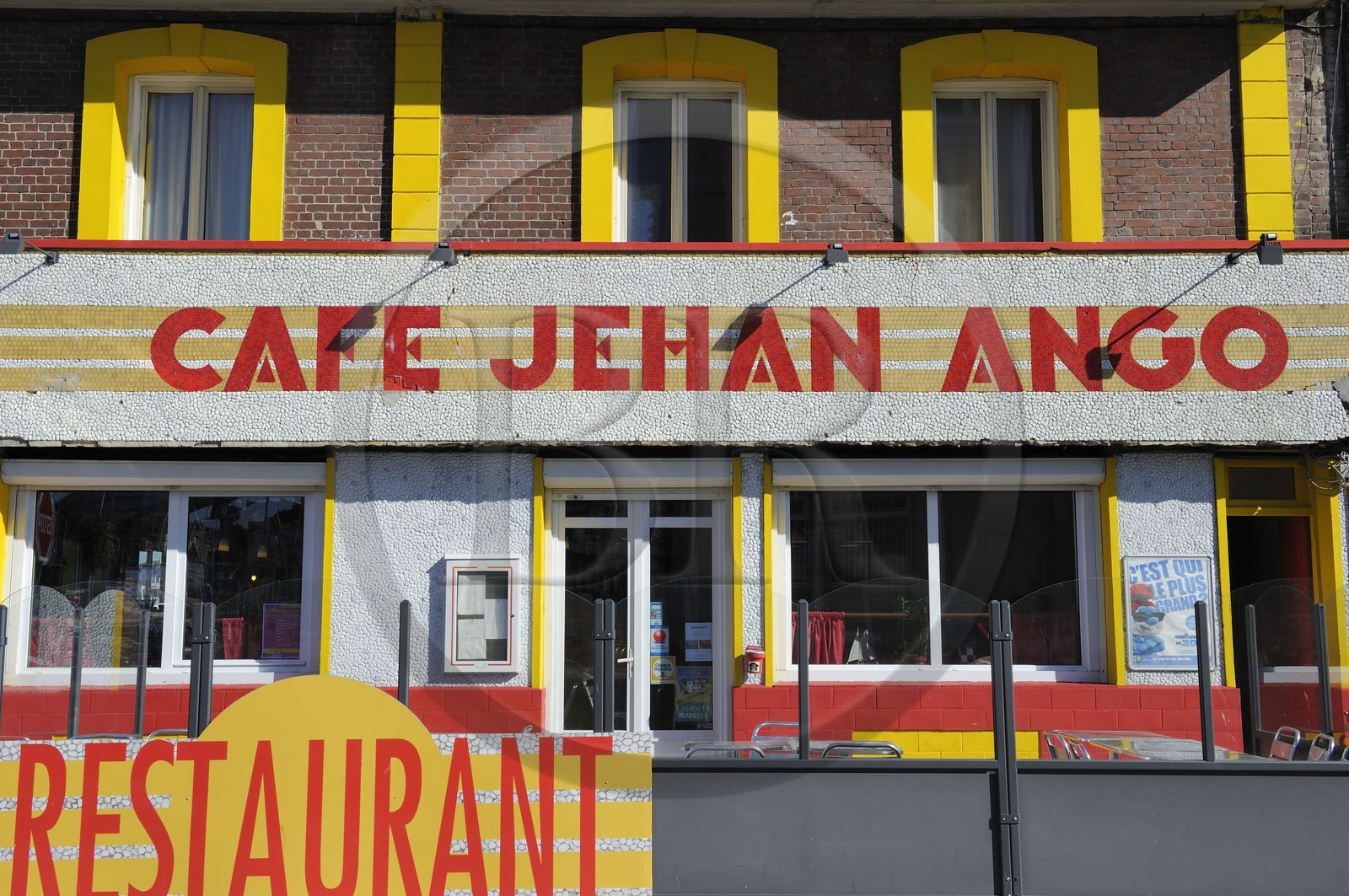 France, Seine-Maritime (76), quartier du Pollet, Café Jehan Ango