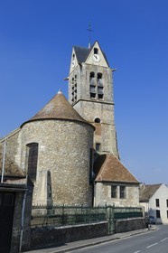 France, Seine-et-Marne (77), village de Maincy qui jouxte le domaine du château de Vaux-le-Vicomte, l'Eglise Saint Etienne