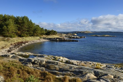 Suède, Västra Götaland, Iles Koster, plage de sable de Sydkoster