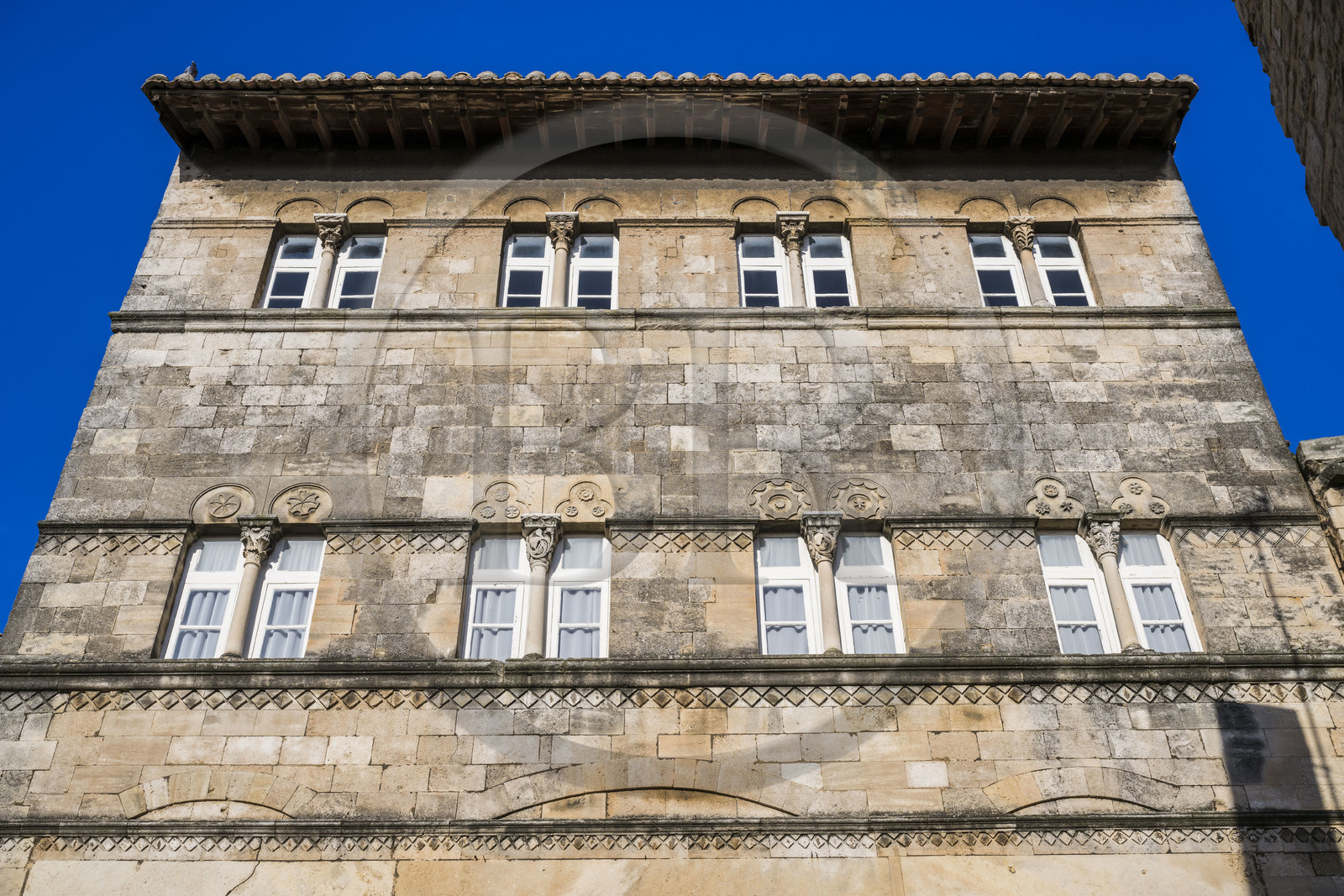 France, Gard, Saint Gilles du Gard, Romanesque house of Saint-Gilles built in the 12th and 13th centuries, possible birthplace of Pope Clement IV