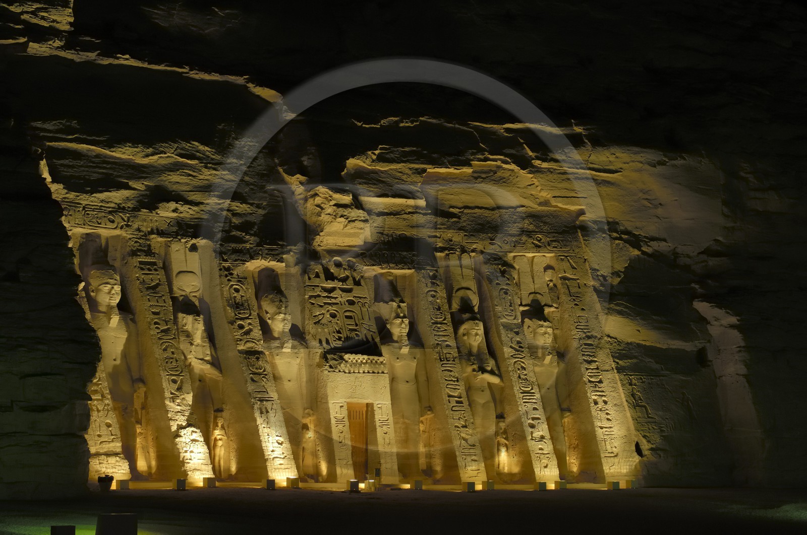 Egypte, Haute Egypte, Nubie, Abou Simbel, site classé Patrimoine Mondial de l' UNESCO, temple de Nefertari dédié à la déesse Hathor