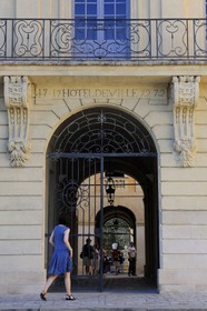 France, Gard, Uzes, the city hall of the 18th century