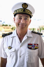 France, Var (83), Toulon, la base navale (Arsenal), préfecture maritime de la Méditerranée, l’amiral Vandier, commandant de la base de Défense de Toulon