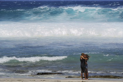 France, île de la Réunion, la côte sud, plage de Grand-Anse