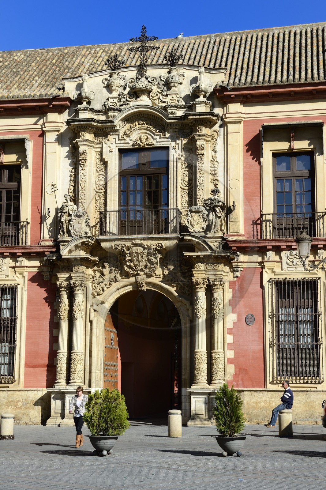 Espagne, Andalousie, Séville, portail du Palais archiépiscopal